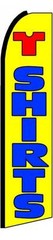 T-Shirts Flutter Swooper Flag Advertising Sign 3’ Wide Banner Only