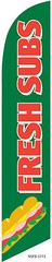 Fresh Sub Subs Sandwiches 12ft Feather Banner Swooper Flag – FLAG ONLY
