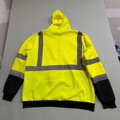 VISWERX High Visibility Safety Hoodie ANSI/ISEA 107-Reflective Stripe Men’s 2XL