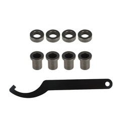 Motorcycle Chrome Rear Shocks Absorbers 10.5in 267mm