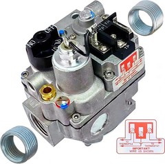 700-506 Millivolt Gas Valve Replacement for Robertshaw 700 Series, 200,000 BTU/