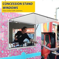 Concession Stand Serving Window Food Truck Service Awning Door Hydraulic Lifting