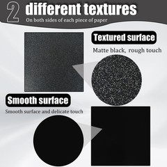 Pack of 2 ABS Plastic Sheet, Black Plastic Sheet 8″ x 12″ x 1/8″ Thick (3mm)