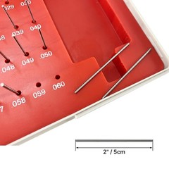 Steel Pin Gage Set Minus Heat Treated with Storage Case M0 50pcs 0.011″-0.060″