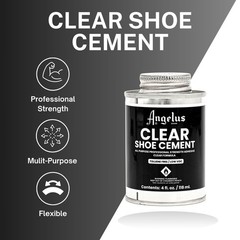 Angelus Clear Shoe Cement, 4oz can (992-04-000)
