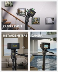 Fanttik Dt10 Pro Laser Level Tripod 2.2 Lbs Lightweight 360 Flexible Pan Head