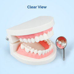 JMU Dental Glass Mirror Heads #5 No Handle for Teeth Mouth Cleaning Inspection