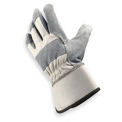 Condor 1Vt32 Leather Gloves, Cowhide, Safety Cuff, Wing Thumb, Full Finger,
