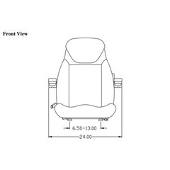 Seat Fits Komatsu Excavator PC03-2 PC12R-8 PC20-6 PC20-7 PC27R-8