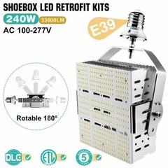 240W LED Shoebox Retrofit Kits Light Fixture Commercial Parking Lot Street Lamp