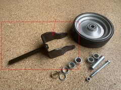 First Choice Finish Mower Wheel Fork replace 5002719, BGM249 for 60″ & 72″ mower