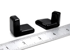 3/4″ x 3/4″ Angle Iron Vinyl End Caps Fits 1/8″ Thick Metal Various Pack Sizes
