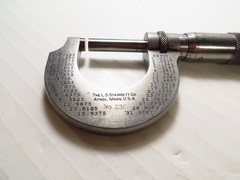 The L.S. Starrett Co. No. 230 0-25mm Outside Micrometer