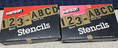 Hanson 3″ Number & 3″ Letter Brass Stencil Set (NEW) 10013 & 10033