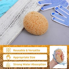 4 Pcs Knockdown Texture Sponges Repair Ceiling Drywall Wall Patch Natural Sea…