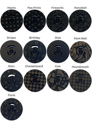 FJA Products Custom Spools With New Black Ribbon on 2 Inch Spool 1/2 Inch Ribbon