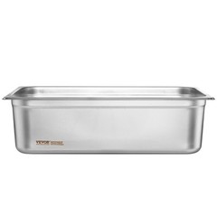 VEVOR 6 Pack Full Size Hotel Pans Steam Table Pan Stainless Steel 6″ Deep