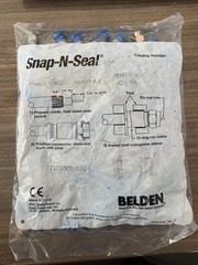 50pcs Belden SNS1P6 Snap-N-Seal F Connector Blue for RG6 Coaxial Cables bin46