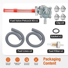Fuel Valve Switch Petcock W/Lines + Fuel Filter For Honda VTX 1300 VTX1300 C/…