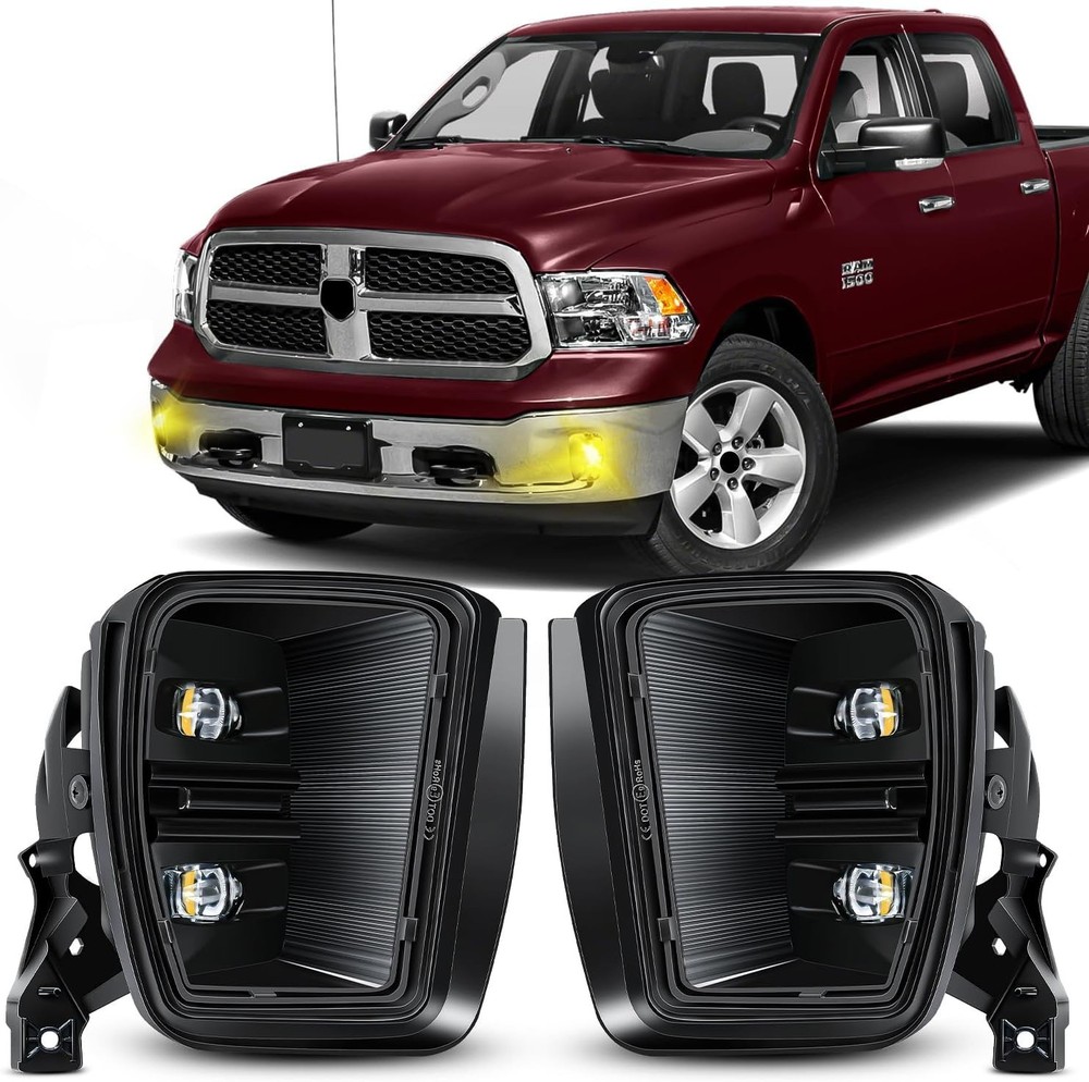Led Fog Lights for 2013-2018 Ram 1500 & 2019-2021 RAM 1500 Classic Pickup