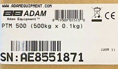ADAM EQUIPMENT PTM 500 DRUM AND WHEELCHAIR PLATFORM SCALE WITH GK-A INDICATOR