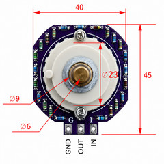 VALAB 24 Step Attenuator 100K Stereo Volume Control Upgrade Vishay – D Shaft