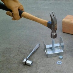 ABA ZMAX Galvanized Adjustable Standoff Post Base for 4X6 Actual Rough Lumber