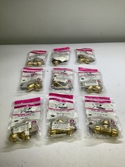 (Lot of 9) SharkBite 1/2″X1/2″X1/2″ Push-To-Connect Tee Fittings RD-O4B