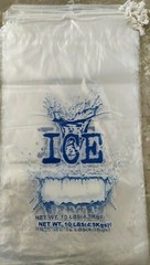 10 LB LBS Commercial Ice Bag Bags Drawstring 10/25/50/100/150/200/…/500/1000