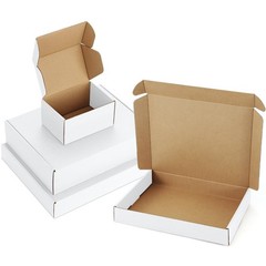 Poever 6x4x3 inches, 12x9x3 13x10x2 White