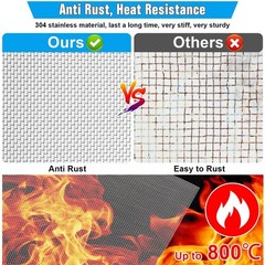 All-Purpose 304 Stainless Steel Mesh Screen 11.8″x8.2″ – Ideal for DIY Projects