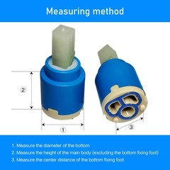 25mm Ceramic Cartridge, Single Handle Faucet Cartridges for Blue