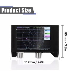 4 Inch SAA-2N NanoVNA V2 3GHz 2.2 Network Analyzer HF VHF UHF Antenna Analyzer