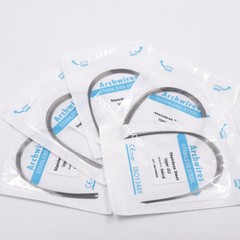 10 Packs Dental Stainless Steel Arch Wires Natural Upper Lower Round 100 Pcs