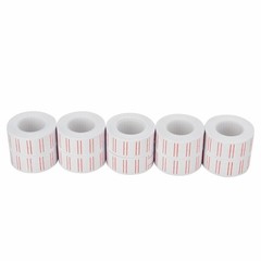 10 Rolls 6000pcs White Price Paper Tag Sticker Gun Labels Refill US For MX 5500