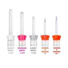 480PCS(10BAGS) DX-MIXER Dental Mixing Tips HP 1:1/10:1 Disposable Impression