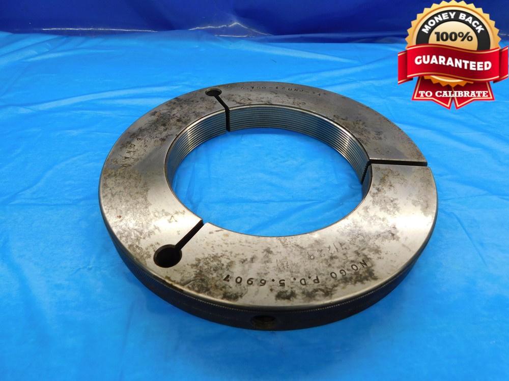 5 3/4 12 UNJ 3A THREAD RING GAGE 5.75 5.750 5.7500 NO GO ONLY P.D. = 5.6907