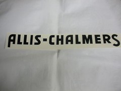 Allis Chalmers Decal Black 2 1/4 ” X 23″ Long A & S – NEW FREE SHIPPING