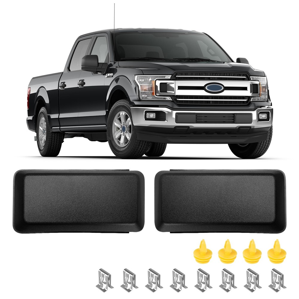 2Pcs Front Bumper Cover Trim for 2018-2020 F-150, Front Bumper Pad, Left & Right
