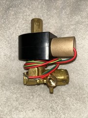 ASCO 8345G001 Brass Solenoid Valve Universal 120V AC 1/4” connections
