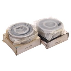 Lot of 2 Timken 6304-2RS Ball Bearing, ø20mm ID, ø52mm OD, 15mm Width, 7800N