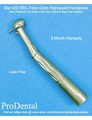 Star 430 SWL Lube Free Fiber-Optic Dental Highspeed Handpiece – ProDental