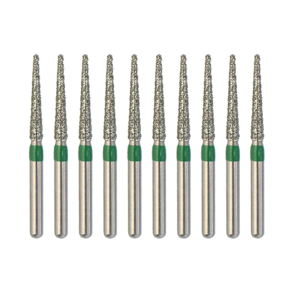 Dental High Speed Long Round Pear FG Round End Taper Football Flame Diamond Bur