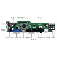 HDMI VGA AV USB LCD Controller Board For LT131DEVHV00 LP125WH2 SLB1 LCD Panel