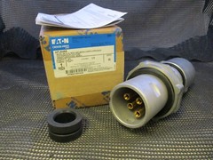CROUSE HINDS 60 AMP 3W 4P PLUG APJ6485 MATES W/ AR642 *SAME DAY SHIP