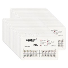 10X AZDENT Dental Orthodontic Brackets Braces Standard Roth.022 Hooks 345 USA