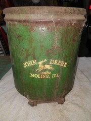 John Deere Vintage Antique 2-Row Corn Bean Seed Planter seed Box original