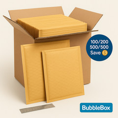 8.5×12 Kraft Bubble Mailers #2 Self Seal Padded Shipping Envelopes Bulk