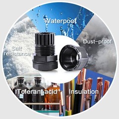 10 PCS 1/2″ IP68 Strain Relief Nylon Cord Grip Waterproof NPT Cable Glands Adjus
