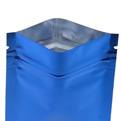 100/1000/2000 Glossy Blue Mylar Foil Food Storage Resealable Zipper Flat Pouch